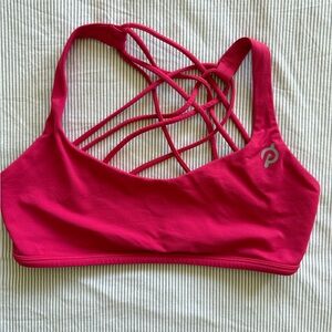 Lululemon/Peloton Vibrant Pink Strappy Sports Bra